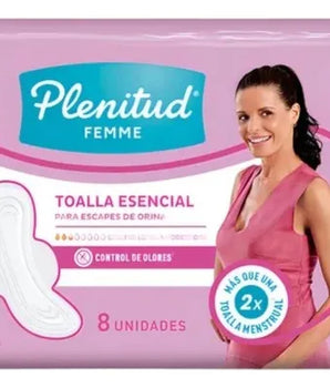 TOALLA FEMENINA ESENCIAL PLENITUD 8 UNIDADES