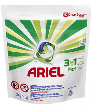 DETERGENTE ARIEL PODS 16 UNIDADES