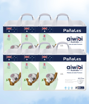 Manga de pañales Aiwibi Premium - 6 Paquetes