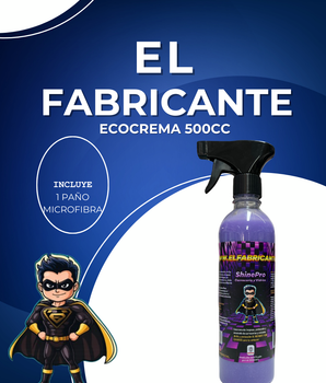 ECOCREMA CARROCERIA Y VIDRIOS SHINE PRO EL FABRICANTE 500CC