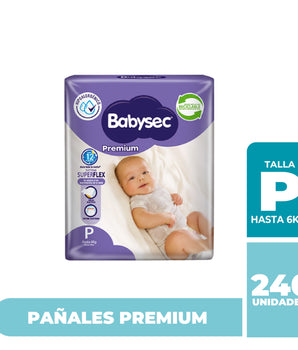 12 Paquetes de Pañales Babysec Premium