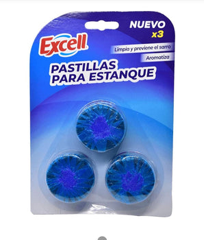 PASTILLA PARA ESTANQUE EXCELL 3 UNIDADES