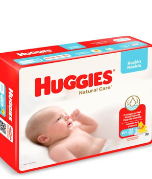 102 Pañales Huggies Natural Care Talla P