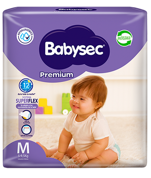 8 Paquetes de Pañales Babysec Premium