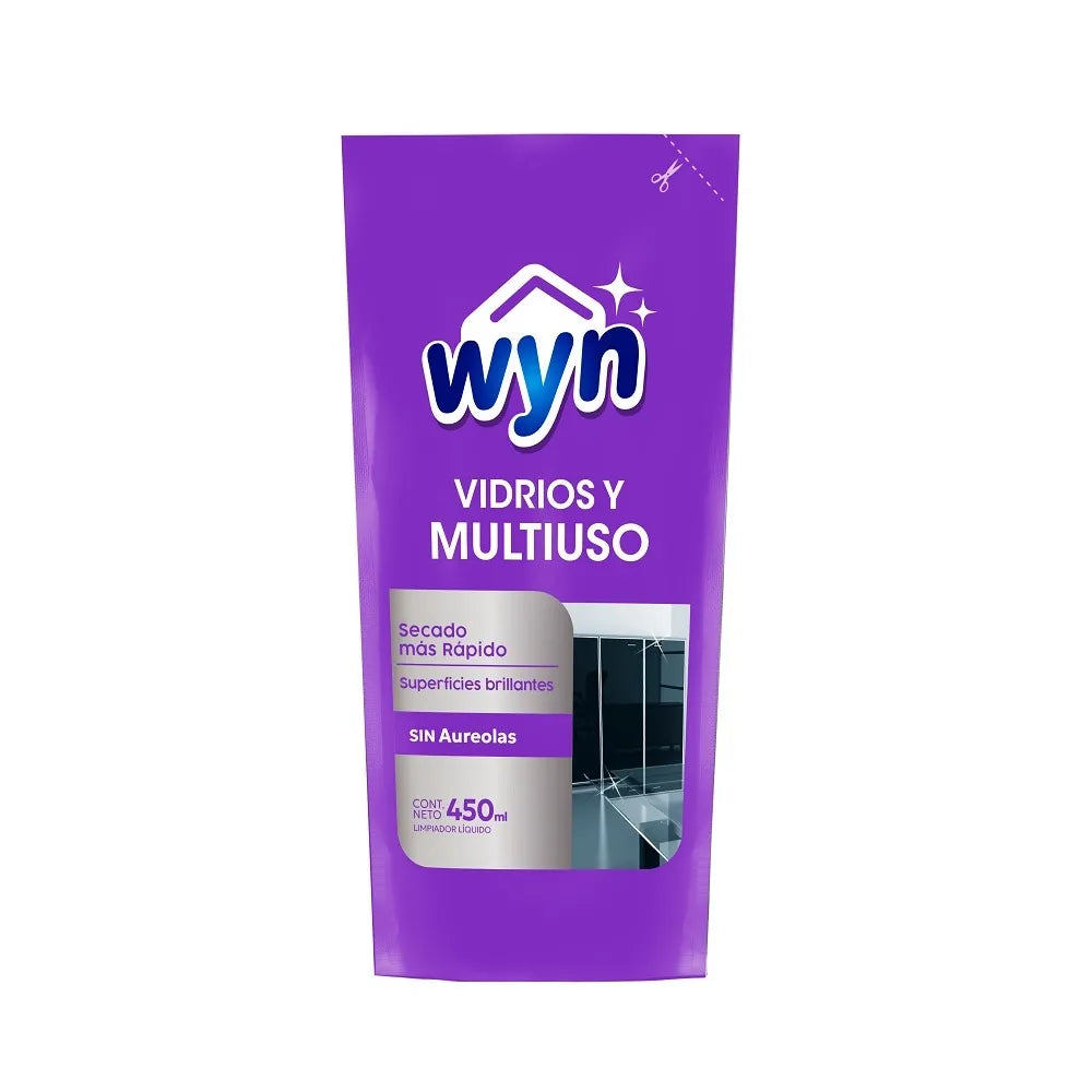LIMPIADOR VIDIRIO MULTIUSO S WYN 450ML DOYPACK