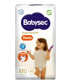 PAÑAL BABYSEC PANTS SUPER PREMIUM XXG/48