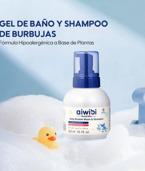 ESPUMA DE BAÑO Y SHAMPOO AIWIBI 300ML