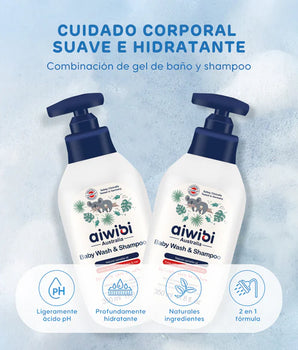 GEL DE BAÑO Y SHAMPOO AIWIBI 350ML