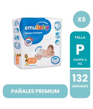 MANGA DE PAÑALES EMUBABY 6 PAQUETES