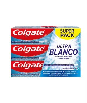 PASTA DENTAL COLGATE ULTRA BLANCO 90 GRS PACK 3X2