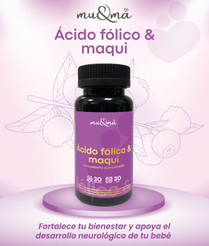 SUPLEMENTO ACIDO FOLICO Y MAQUI MU Y MA 30 CAPSULAS