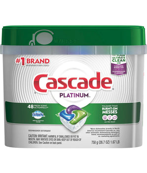DETERGENTE LAVAVAJILLA CASCADE PLATINUM 48 UN