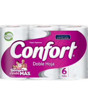 PAPEL HIGIENICO CONFORT RENDIPLUS DH 6X20 METROS
