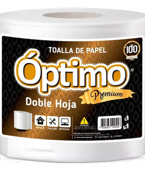 TOALLA PAPEL OPTIMO 100 METROS DOBLE HOJA