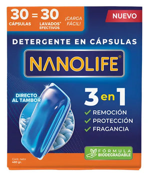 DETERGENTE PODS NANOLIFE 30X
