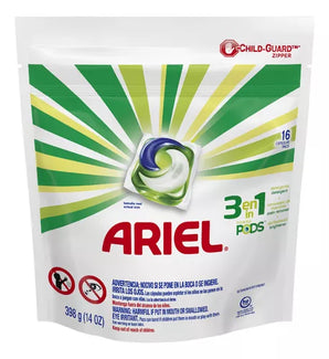 DETERGENTE ARIEL PODS 16 UNIDADES