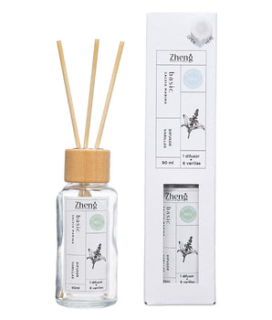 DIFUSOR CON 6 VARILLAS ZHENG BASIC SALVIA MARINA 90ML