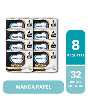 MANGA PAPEL HIGIENICO FAVORITA SOFT CARE 50M