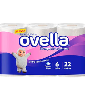 PAPEL HIGIENICO OVELLA 6X22 METROS