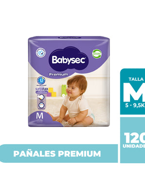 6 Paquetes de Pañales Babysec Premium