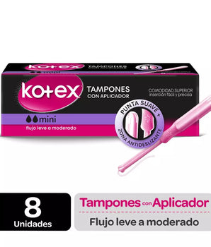 TAMPONES KOTEX MINI 8 UNIDADES