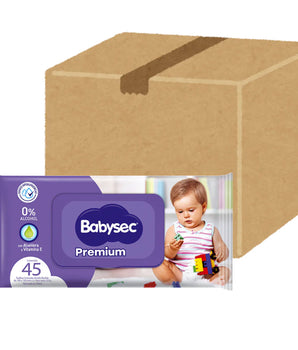 CAJA TOALLAS HÚMEDAS BABYSEC X10 (45 c/u)