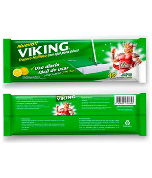 TRAPERO HUMEDO VIKING TODO PISO 12U LIMON
