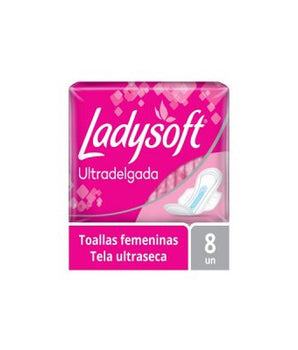 TOALLA FEMENINA LADYSOFT ULTRADELGADA 8UNI