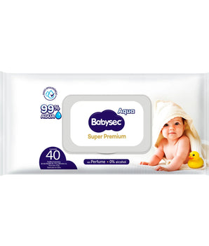 TOALLITAS HUMEDAS BABYSEC SUPER PREMIUM 40 UNIDADES