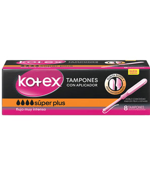 TAMPONES KOTEX SUPER PLUS 8 UNIDADES