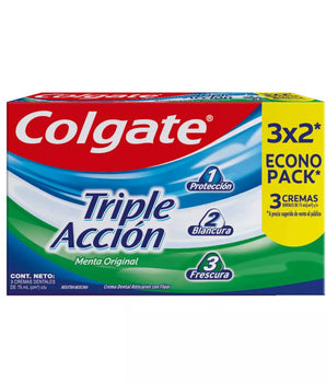 PASTA DENTAL COLGATE TRIPLE ACCION PACK 3X2 75ML