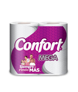 PAPEL HIGIENICO CONFORT MEGA ROLLO 4X50 METROS