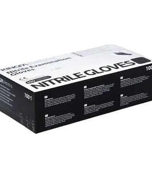 GUANTES NITRILO KINGFA NEGRO  100 UNIDADES