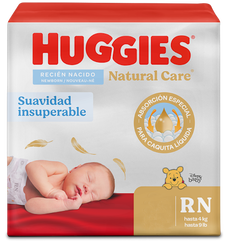 160 Pañales Huggies Natural Care Talla RN