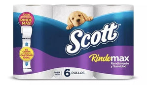 PAPEL HIGIENICO SCOTT DOBLE HOJA 6X22METROS