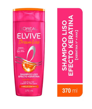 SHAMPOO ELVIVE DREAM LISO 370ML EFECTO KERATINA