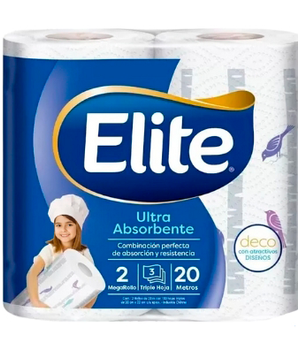 TOALLA PAPEL ELITE DECO MAXI ROLLO 2 X 20MTS
