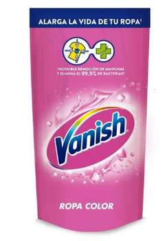 QUITAMANCHAS LIQUIDO VANISH ROPA COLOR 300ML NUEVO FORMATO