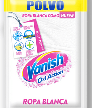 QUITAMANCHAS POLVO VANISH BLANCO 30GR