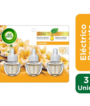 AMBIENTAL REPUESTO AIRWICK VAINILLA 3 UNID. 20ML